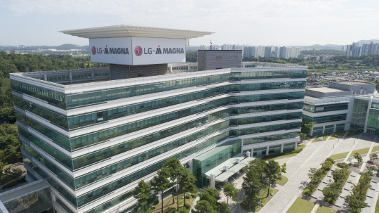 엘지마그나 이파워트레인 본사 소재지인 인천사업장의 전경. <LG전자 제공>